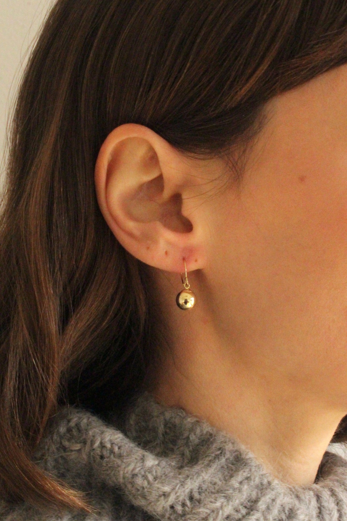 Vintage Petite Gold Drop Earrings