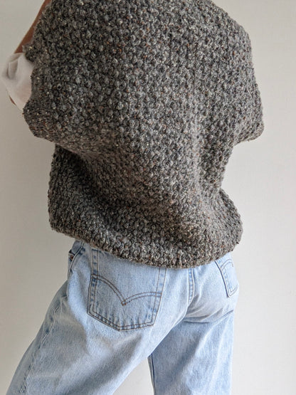 Vintage Speckled Chunky Wool Vest