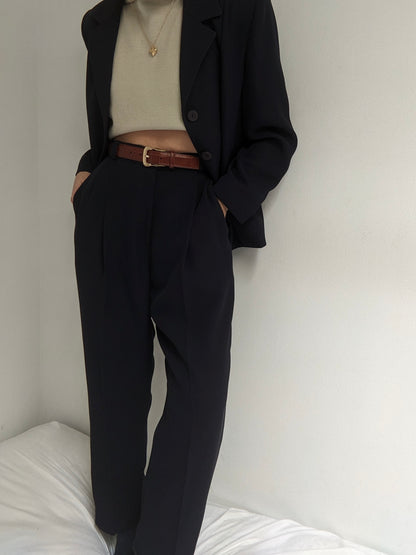 Vintage Midnight Twilled Pantsuit