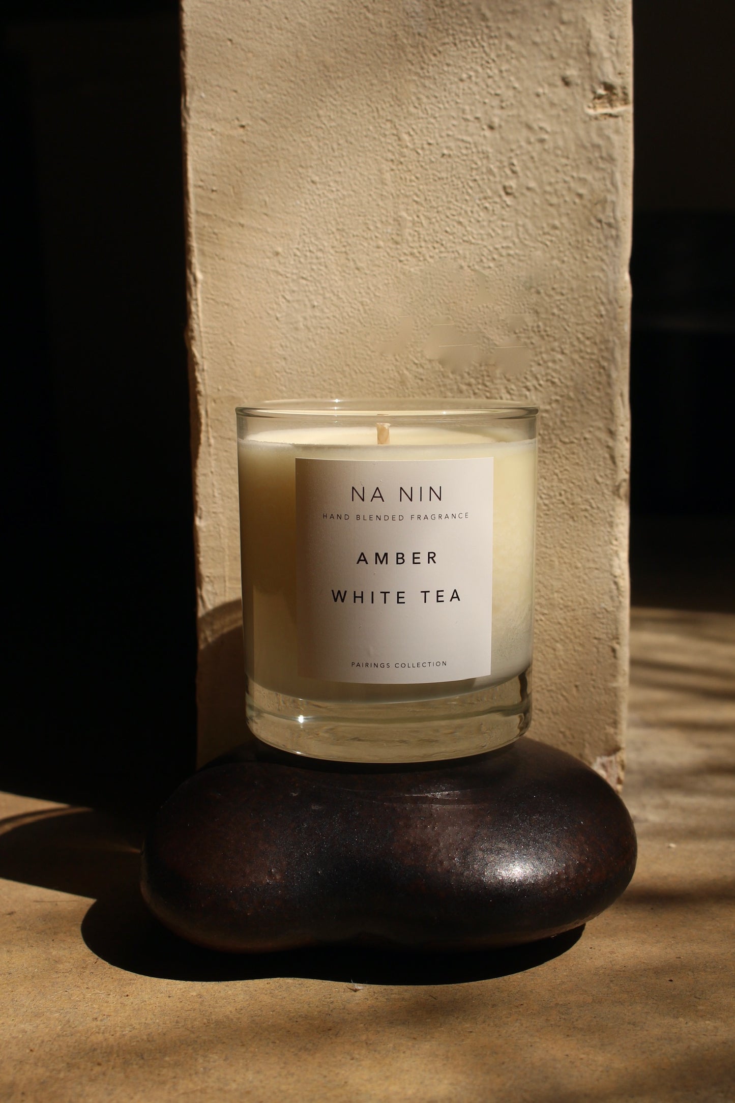 Amber & White Tea Candle / Available in Multiple Sizes
