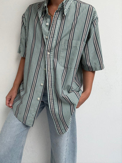 90s Thin Striped Shirt