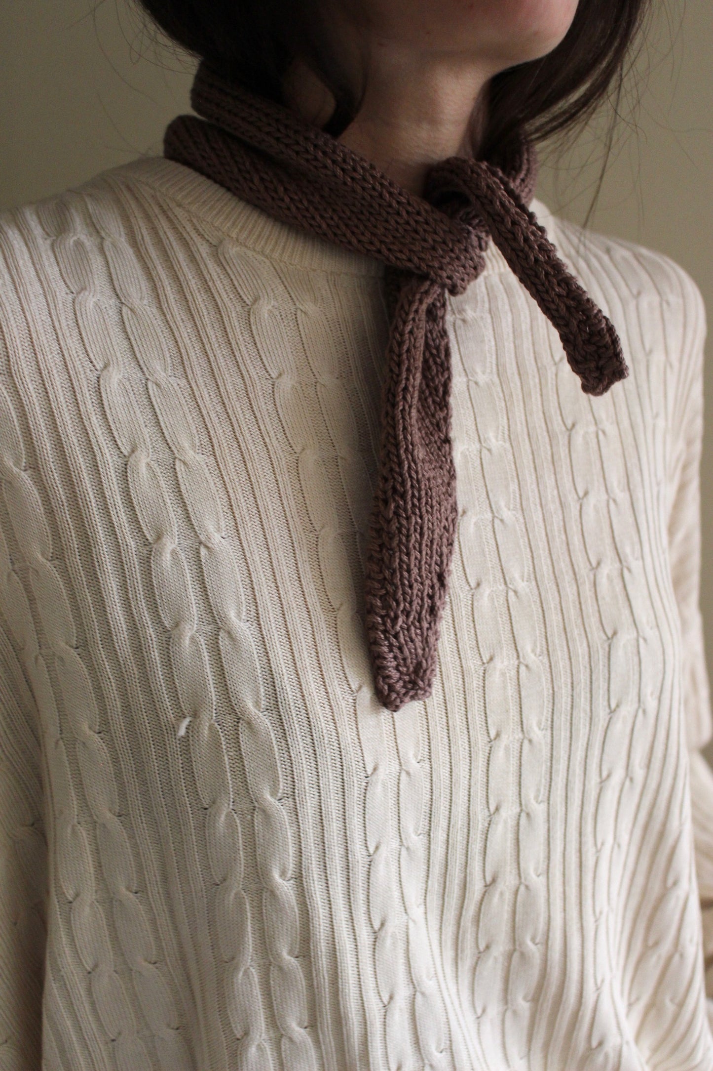 Hand Knit Cotton Bandana