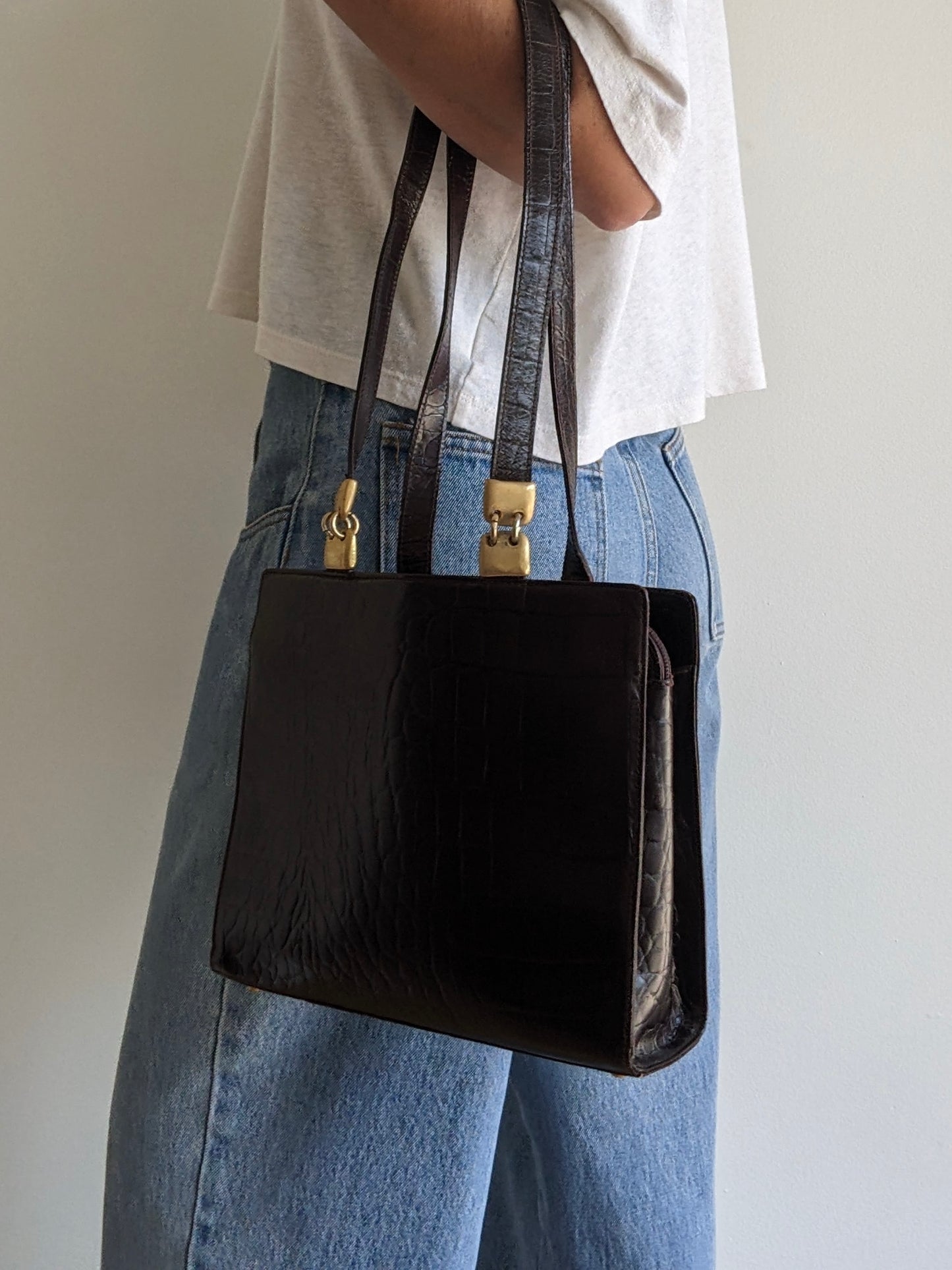 Vintage Paola Del Lungo Italian Leather Bag
