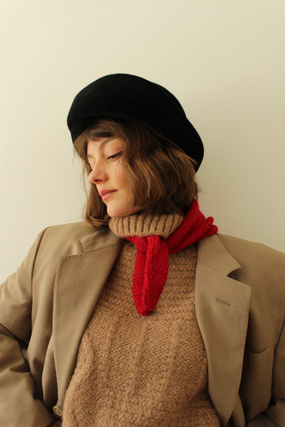 Lovely Vintage Italian Caviar Velvet Hat