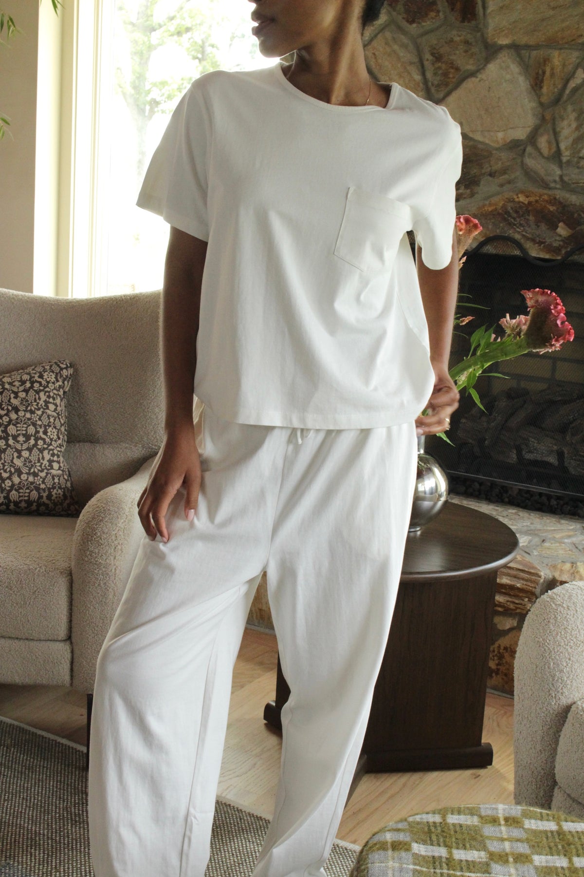 Jo Jersey Cotton Pocket Tee