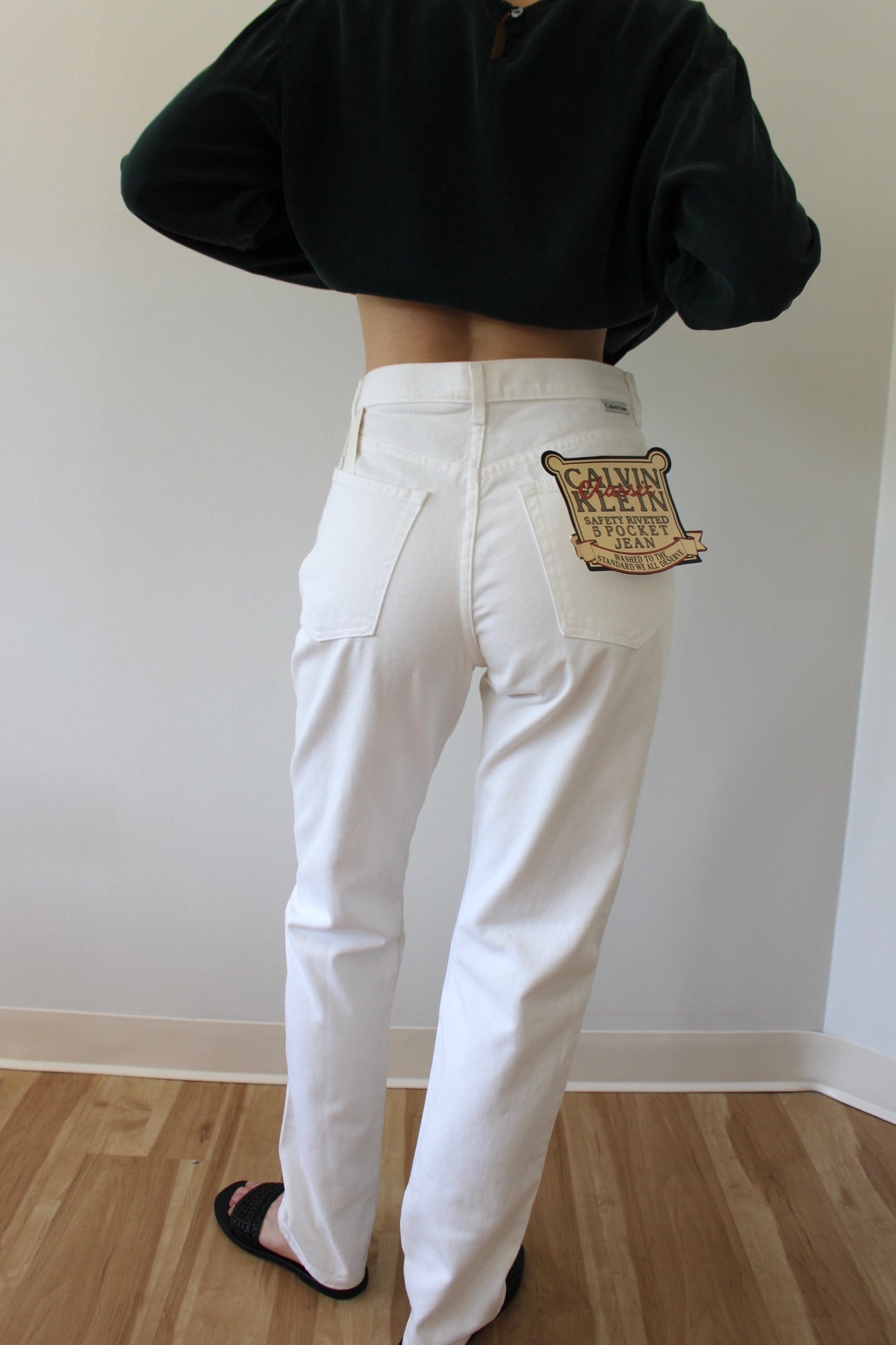Vintage Deadstock Calvin Klein White Denim