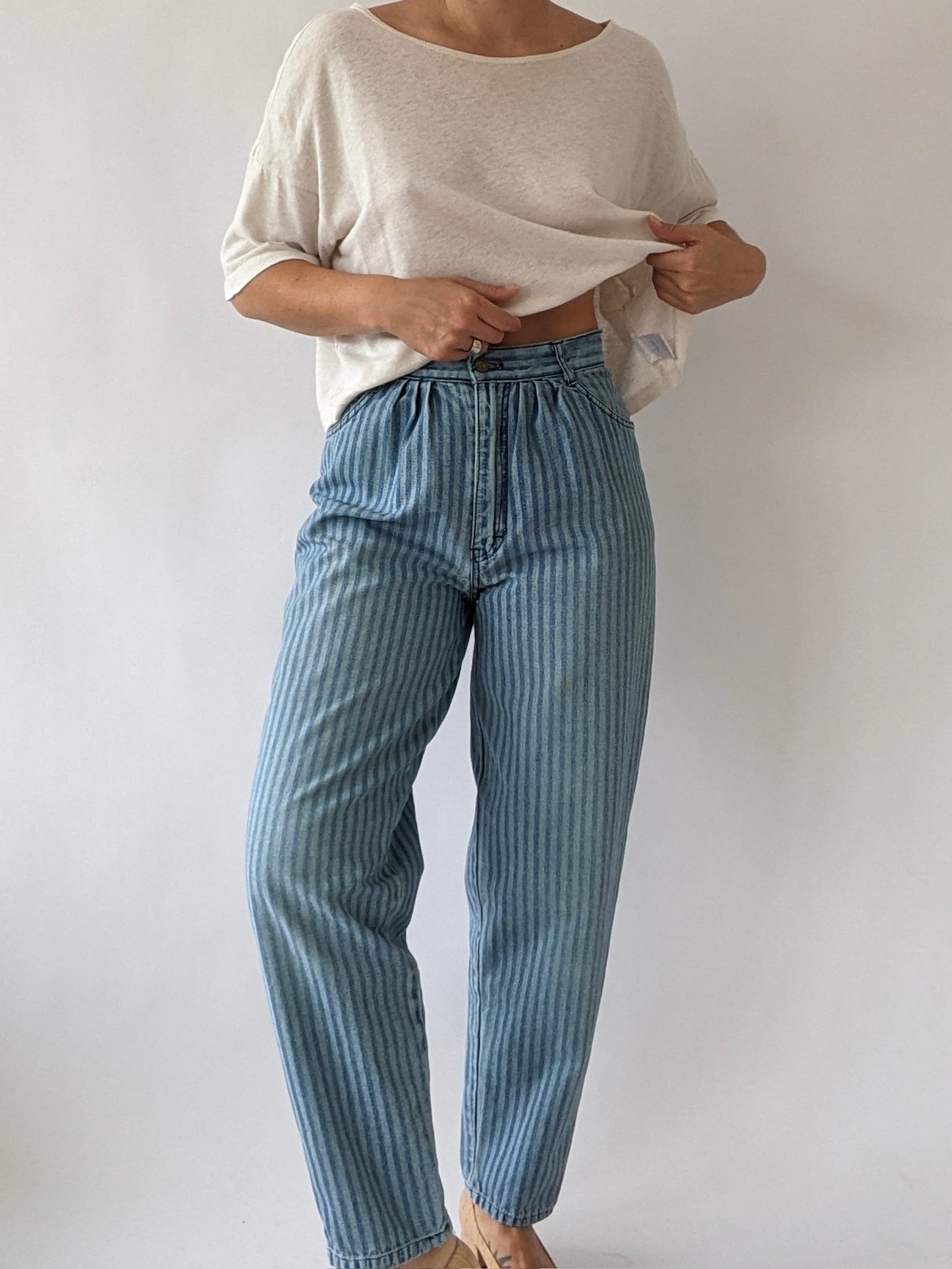 Favorite Vintage Railroad Striped Gitano Denim
