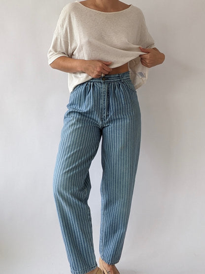 Favorite Vintage Railroad Striped Gitano Denim
