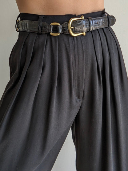 Vintage Segmented Italian Leather Belt