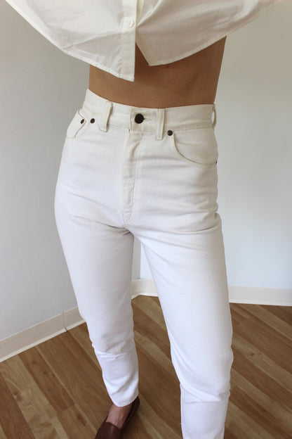 Favorite Vintage High Rise White Denim