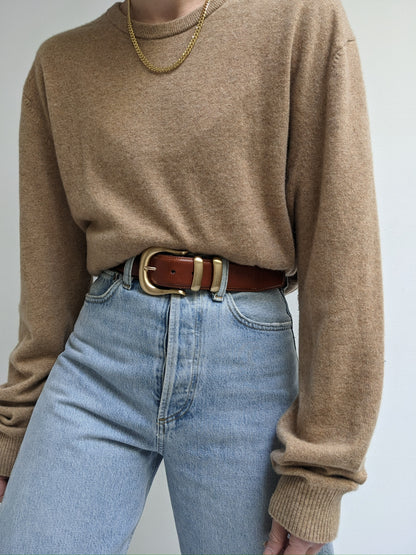 Pecan Cashmere Sweater