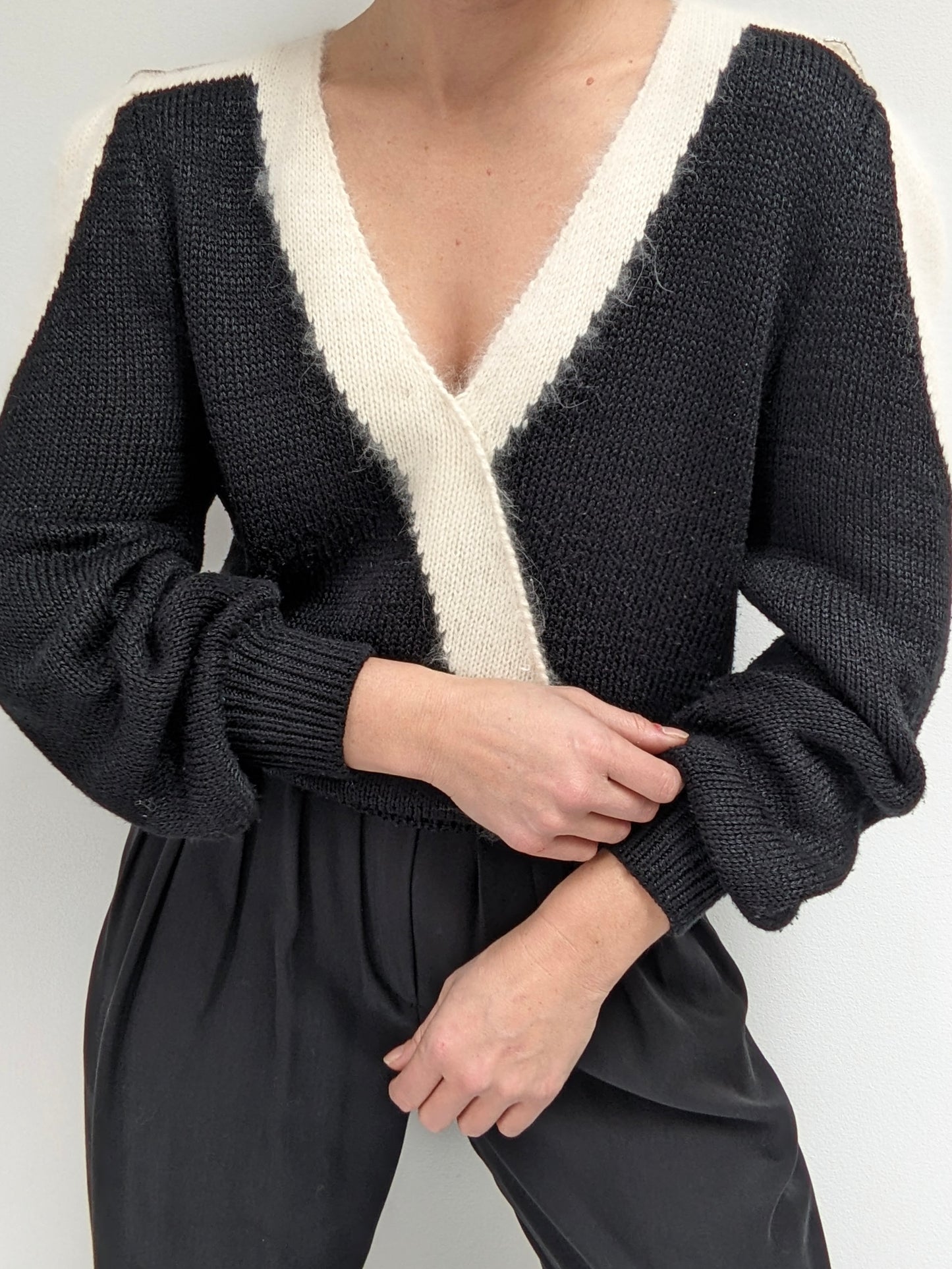 Lovely Vintage Embellished Angora Knit
