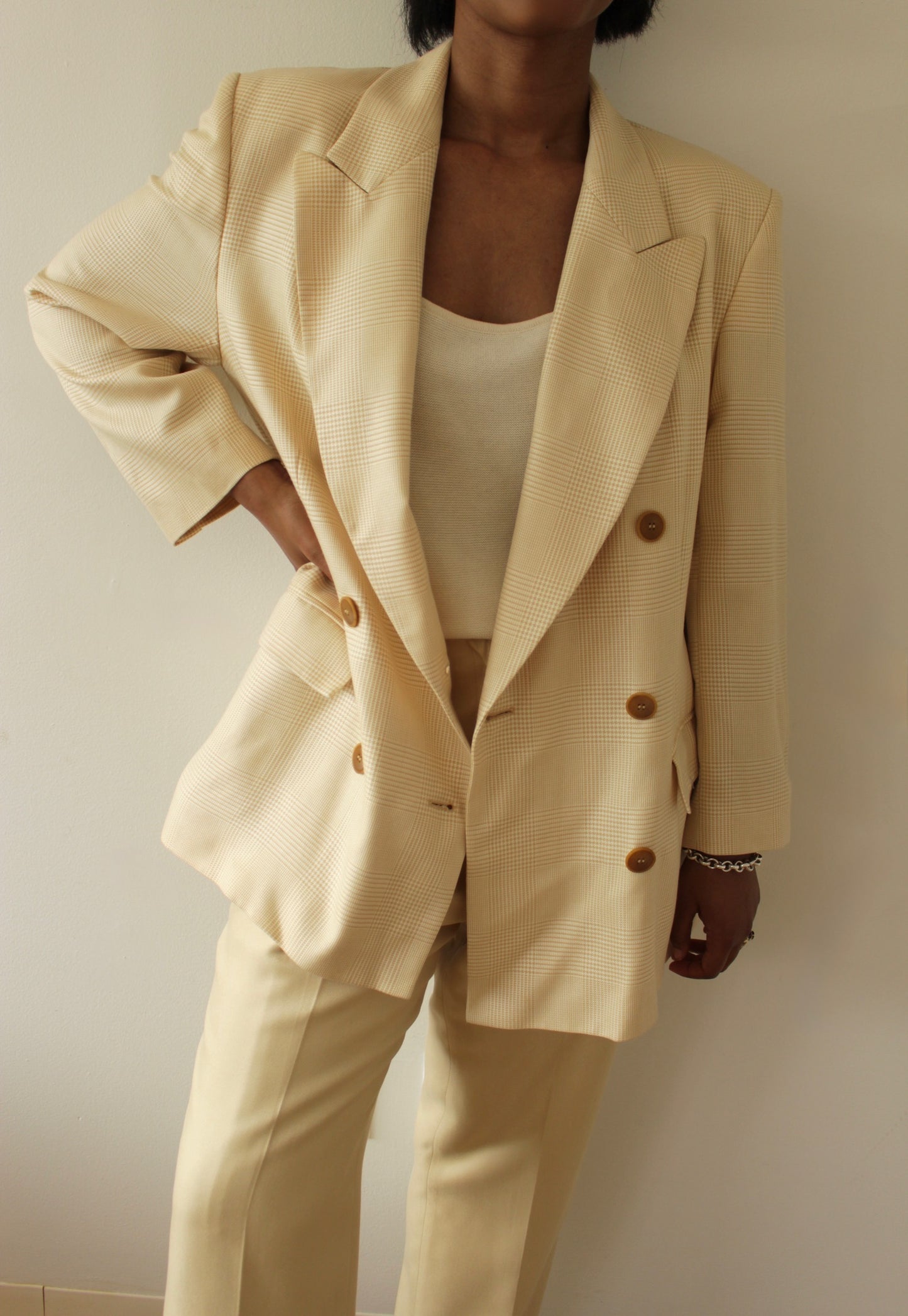 Vintage Jaeger Butter Wool Blazer