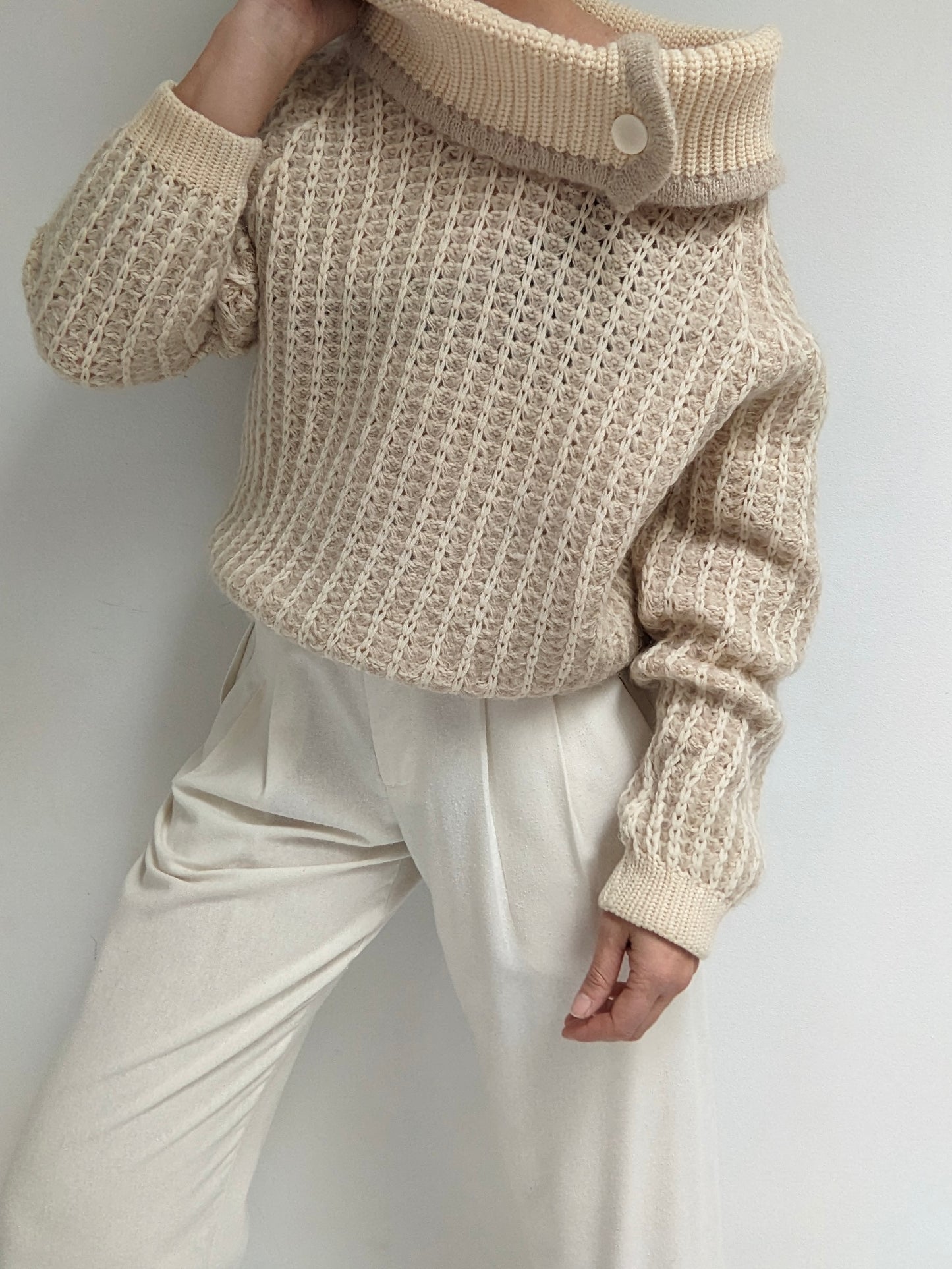 Wonderful & Rare Vintage Chunky Knit Mohair Sweater