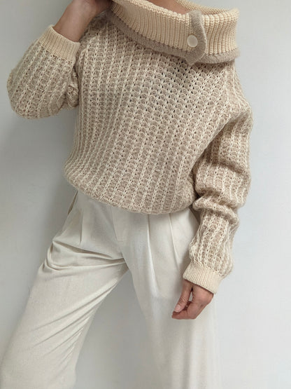 Wonderful & Rare Vintage Chunky Knit Mohair Sweater