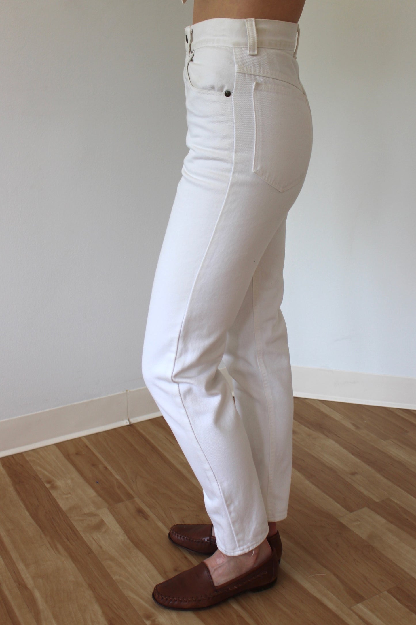 Favorite Vintage High Rise White Denim
