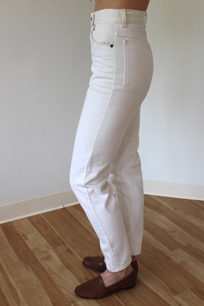 Favorite Vintage High Rise White Denim