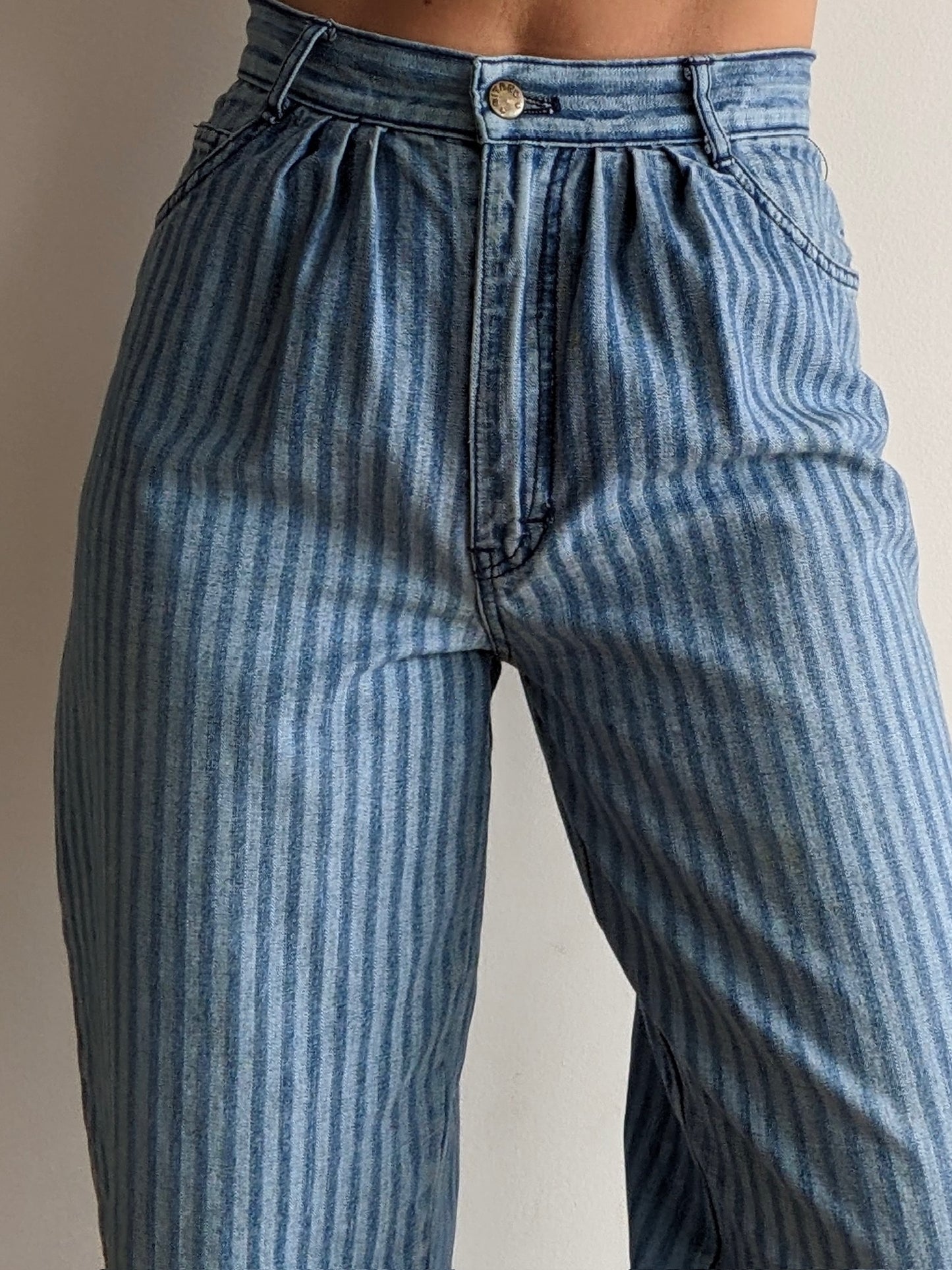 Favorite Vintage Railroad Striped Gitano Denim