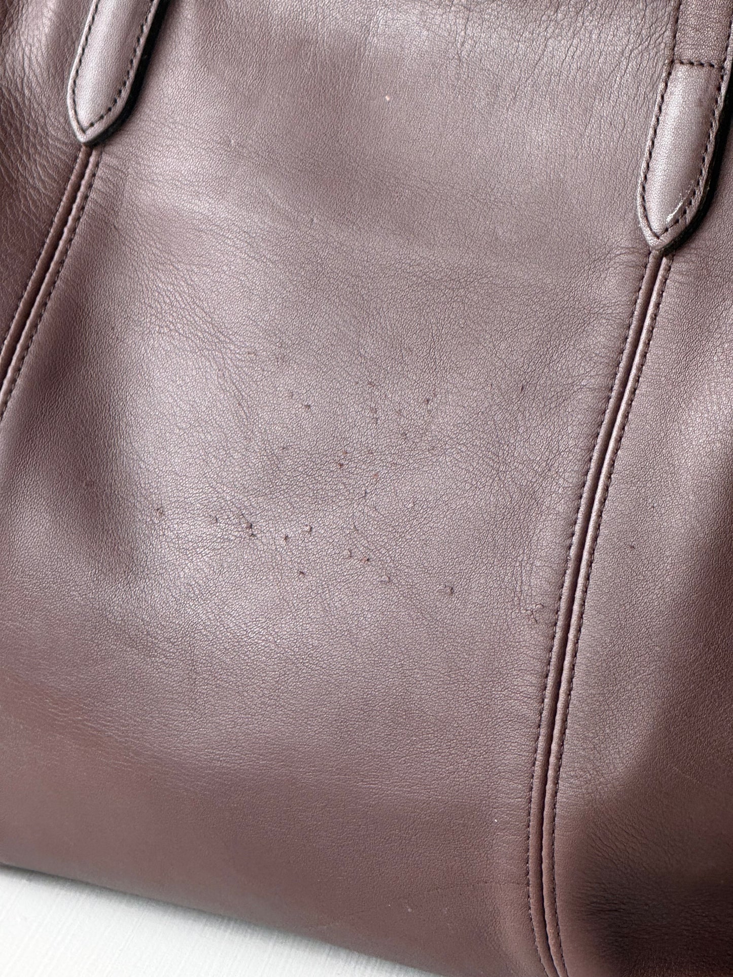Amazing 90s Coach Chocolate Leather City Tote