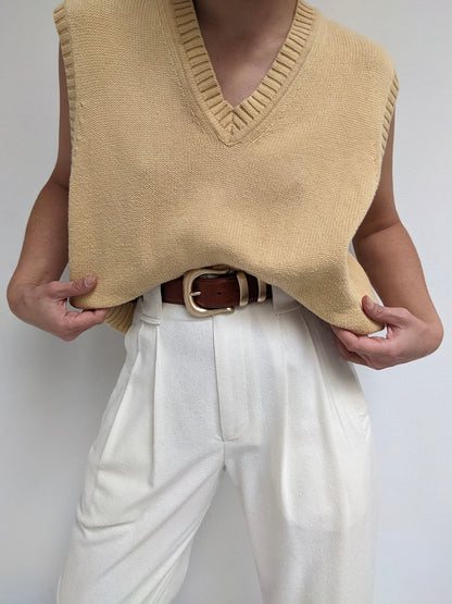 90s Butter Cotton Sweater Vest