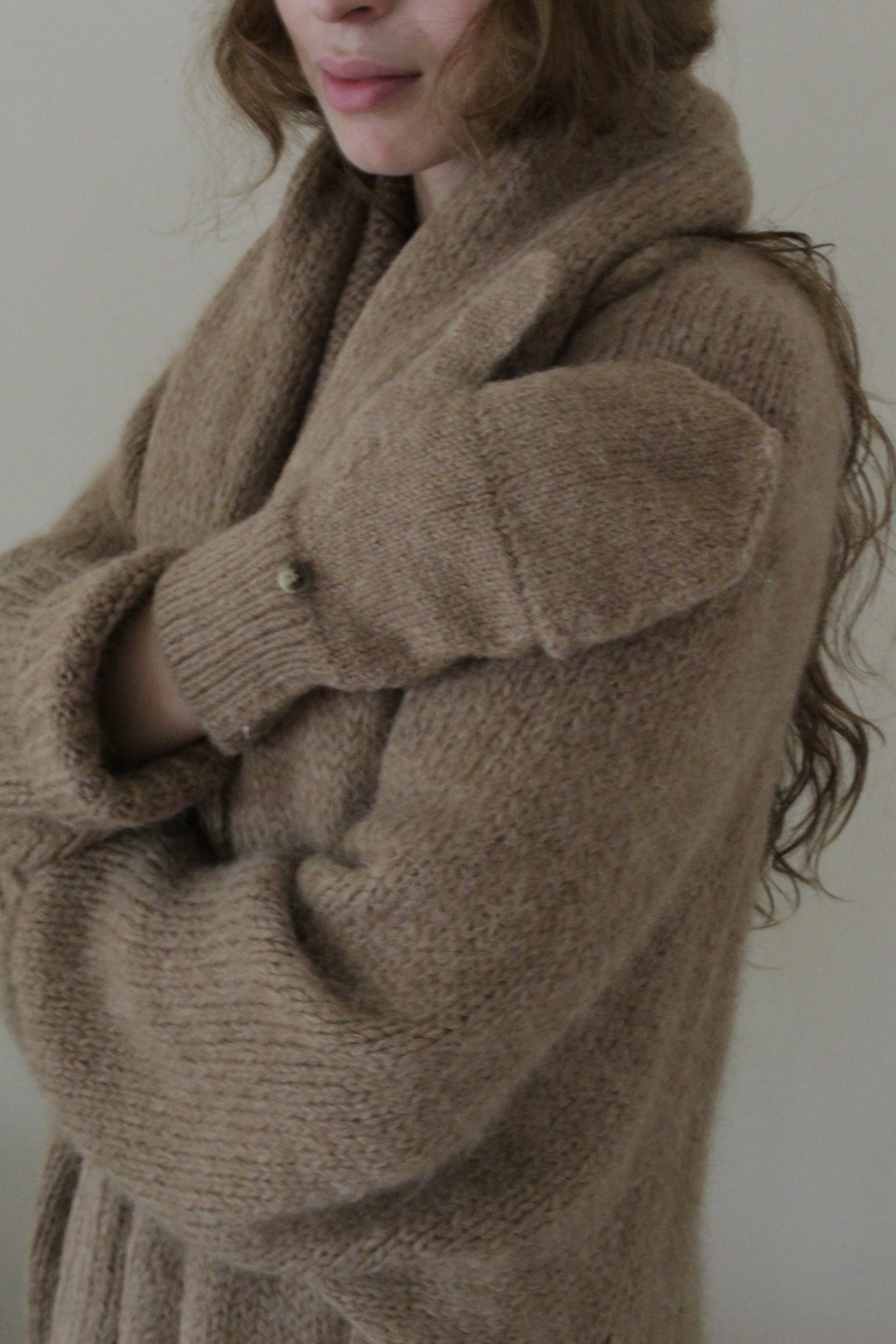 Henrietta Knitted Suri Alpaca Gloves