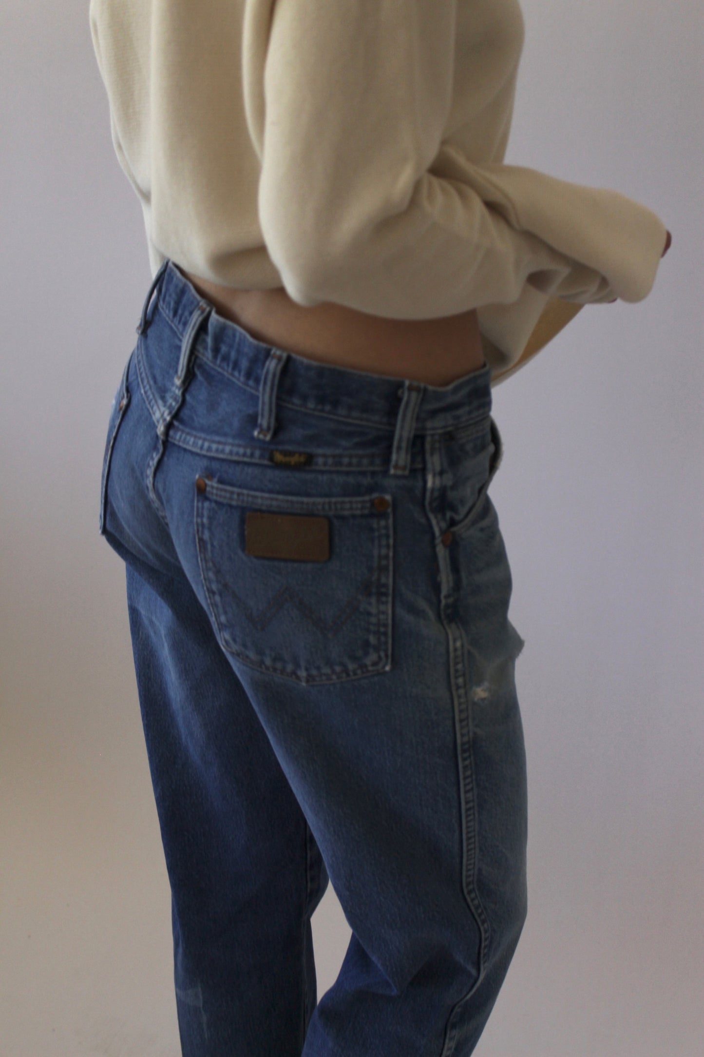Vintage Distressed Wrangler Denim
