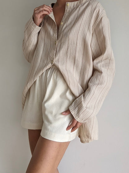 Vintage Striped Linen Tunic