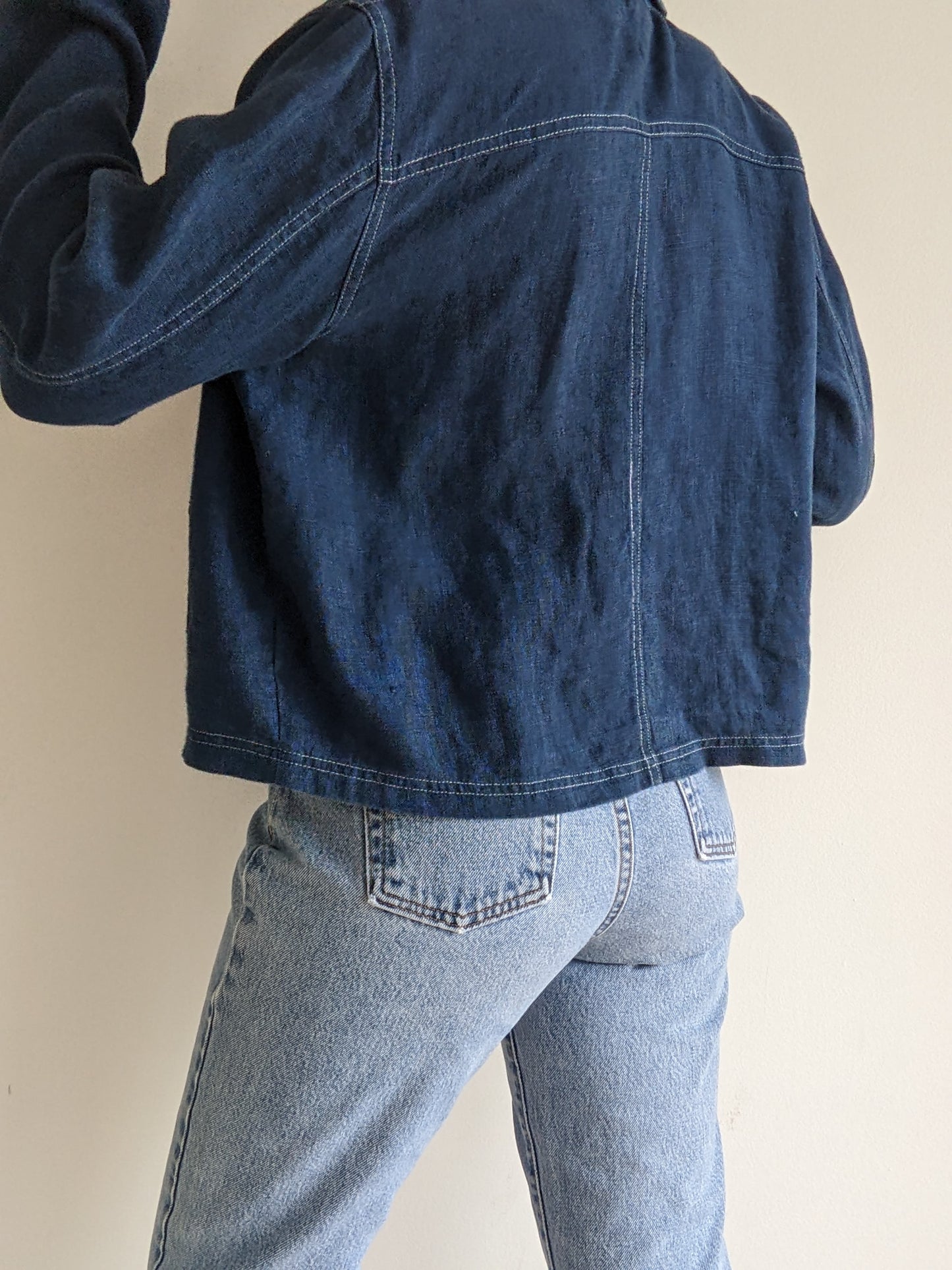 Vintage Ocean Woven Linen Jacket