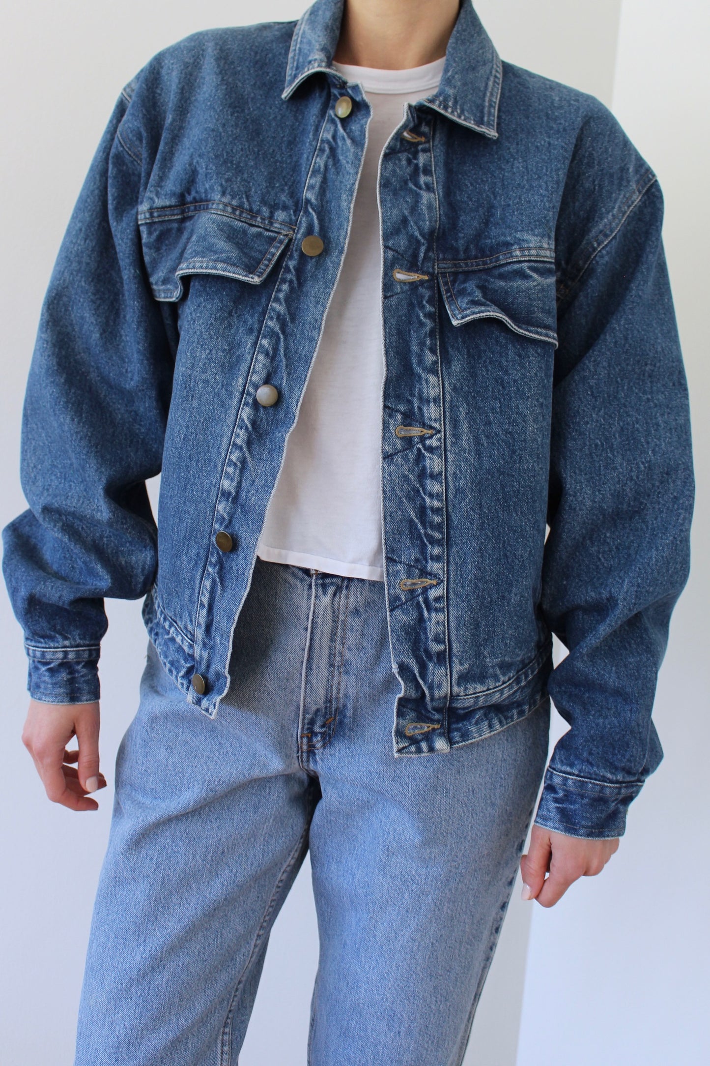 Vintage Cotton-Lined Denim Jacket