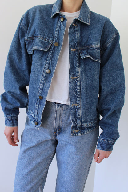 Vintage Cotton-Lined Denim Jacket