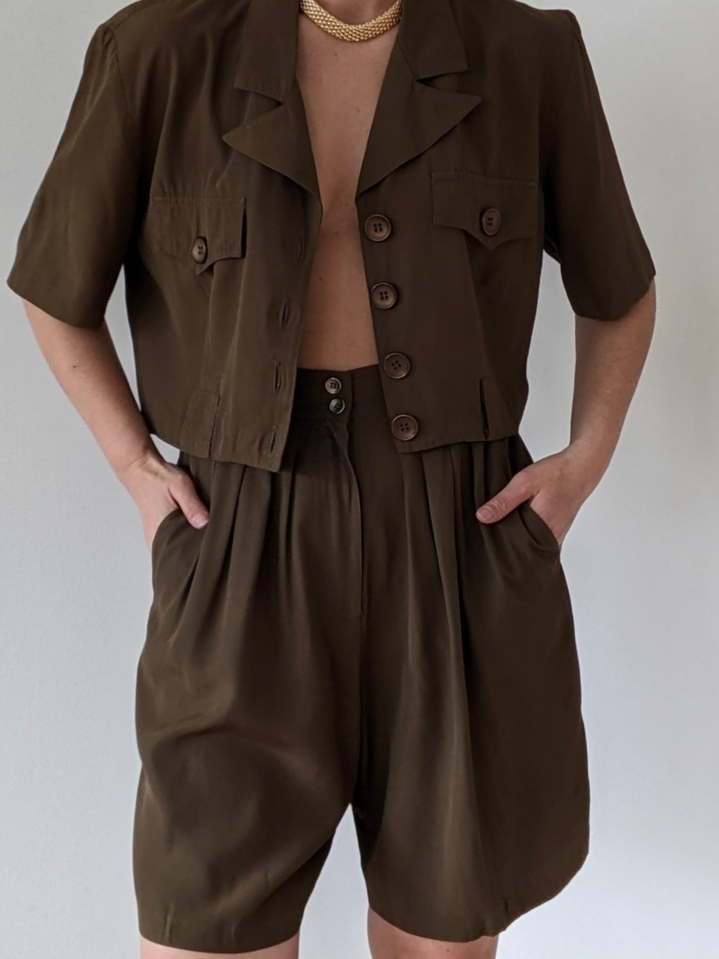 Favorite Vintage Moss Short Set