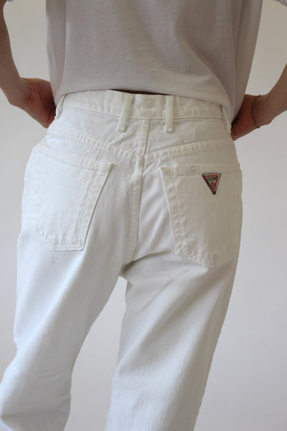 Vintage White Guess Denim
