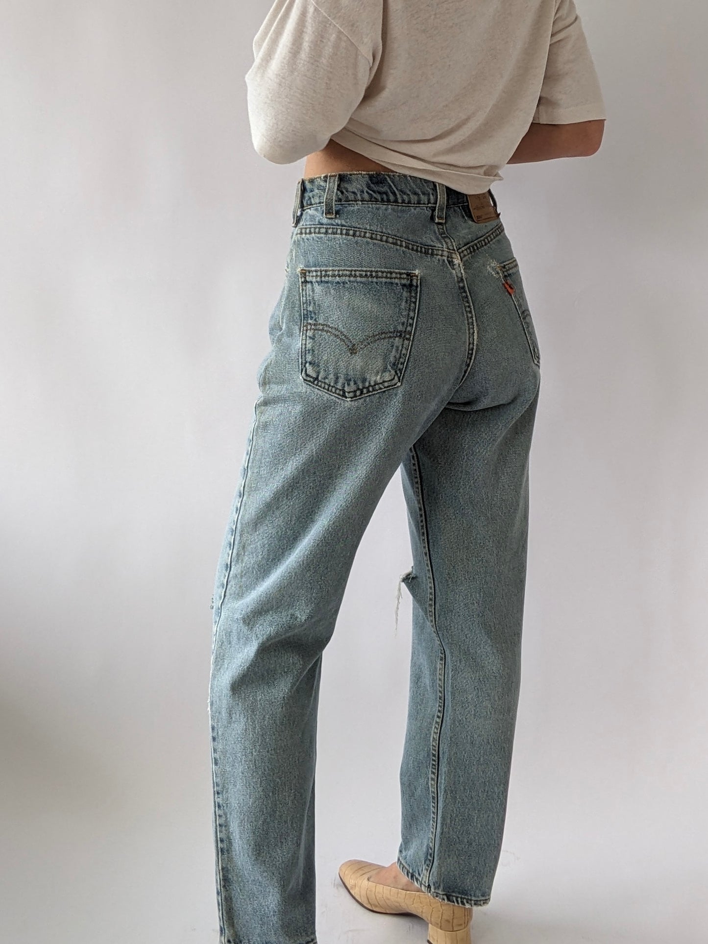 Vintage Levi's 550 Orange Tab Denim