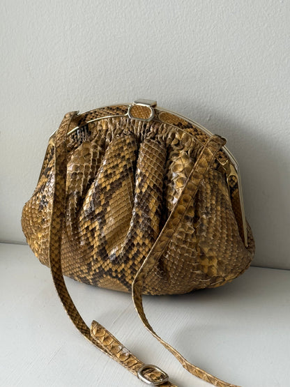 Exquisite Vintage Genuine Snakeskin Purse