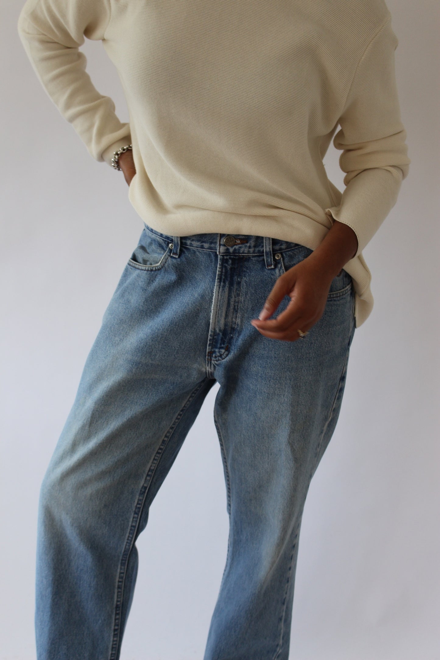 Vintage Harley Davidson Blue Jeans