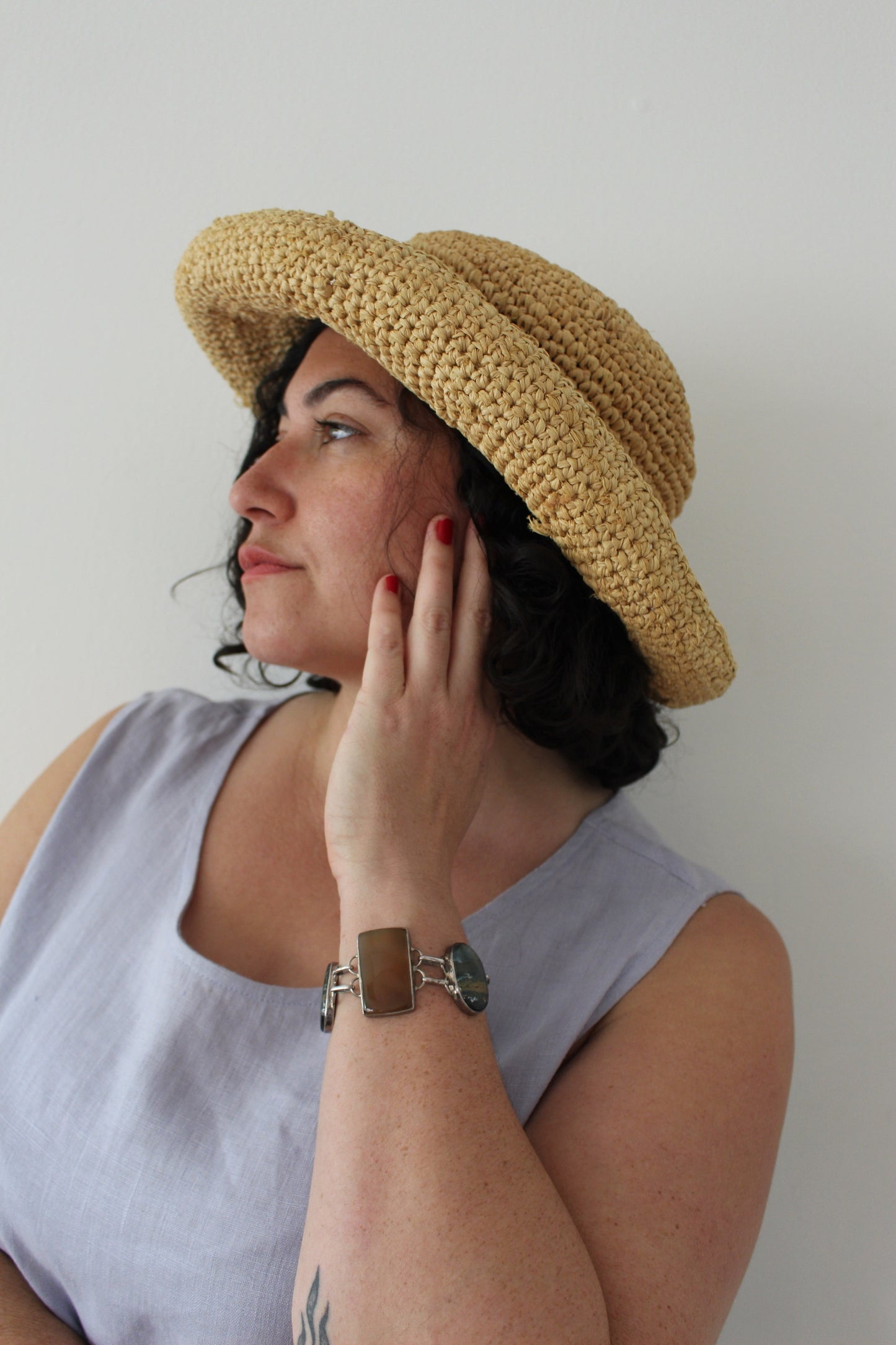 Vintage Woven Straw Sun Hat