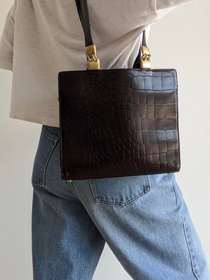 Vintage Paola Del Lungo Italian Leather Bag