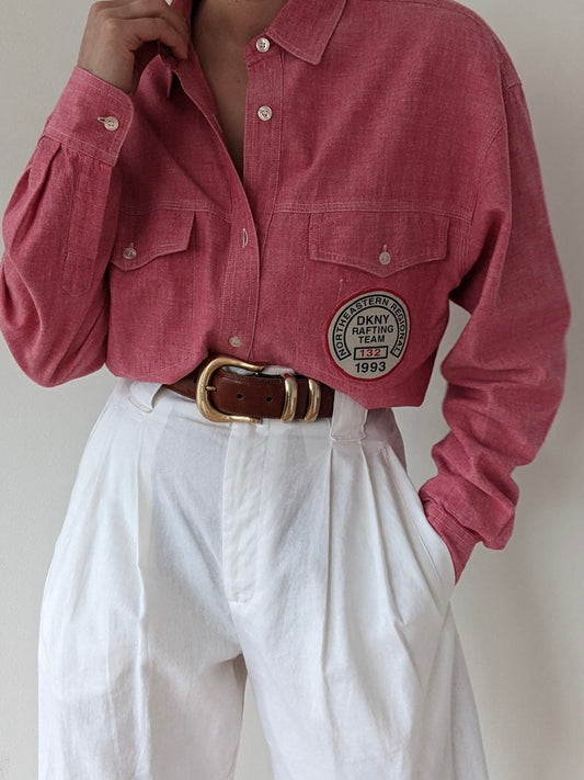 Vintage DKNY Rose Cotton Shirt