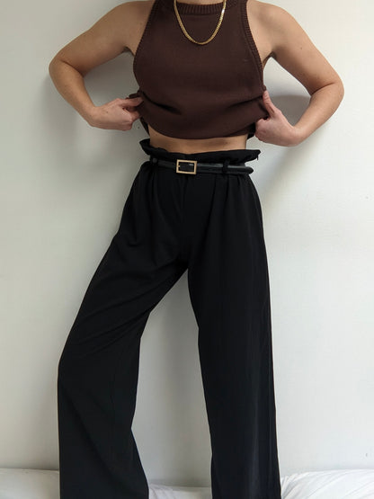 Vintage Onyx Lightweight Wide Leg Pants