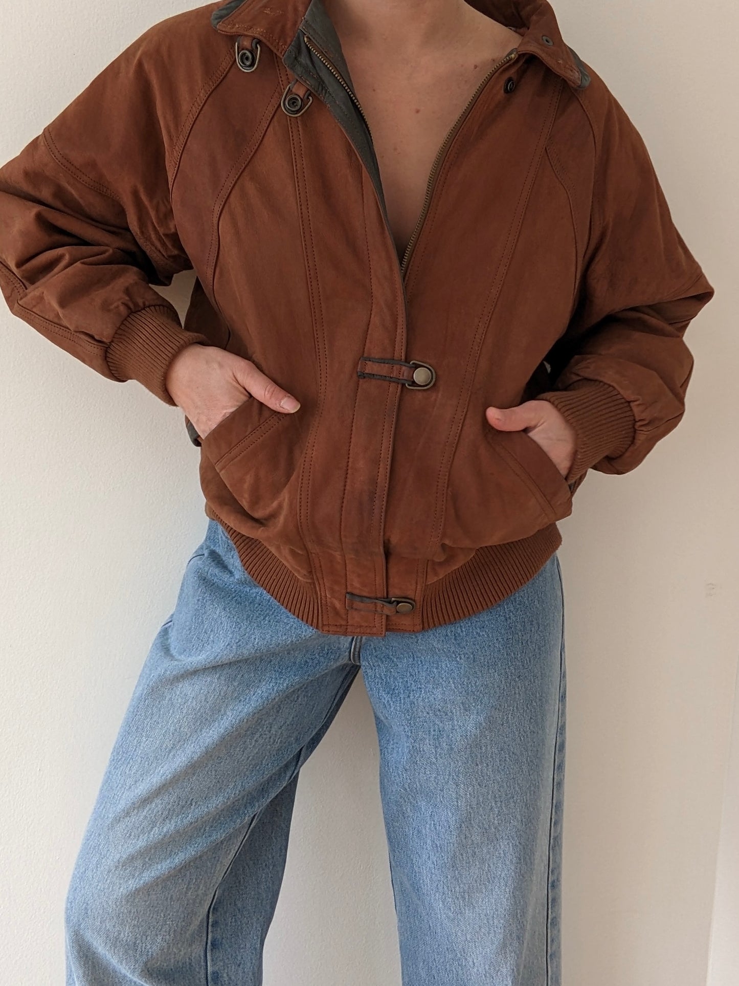 Favorite Vintage Two-Toned Leather Bomber