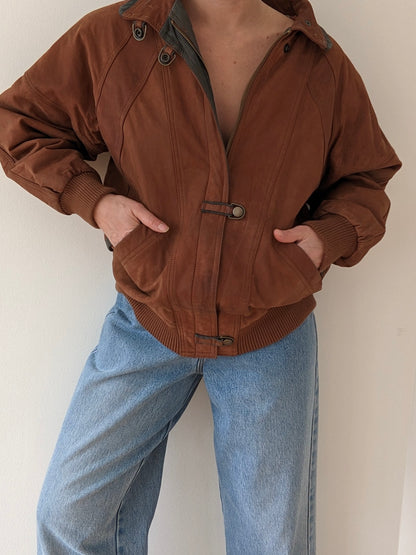 Favorite Vintage Two-Toned Leather Bomber