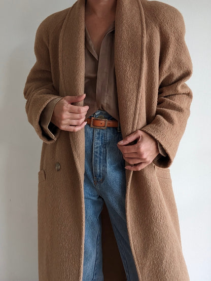 Incredible Vintage Toffee Wool Coat