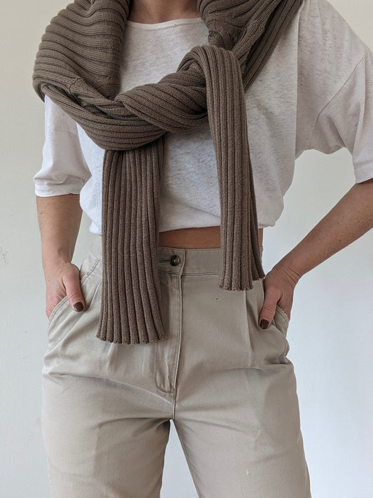 90s Ralph Lauren Pleated Khaki Trousers