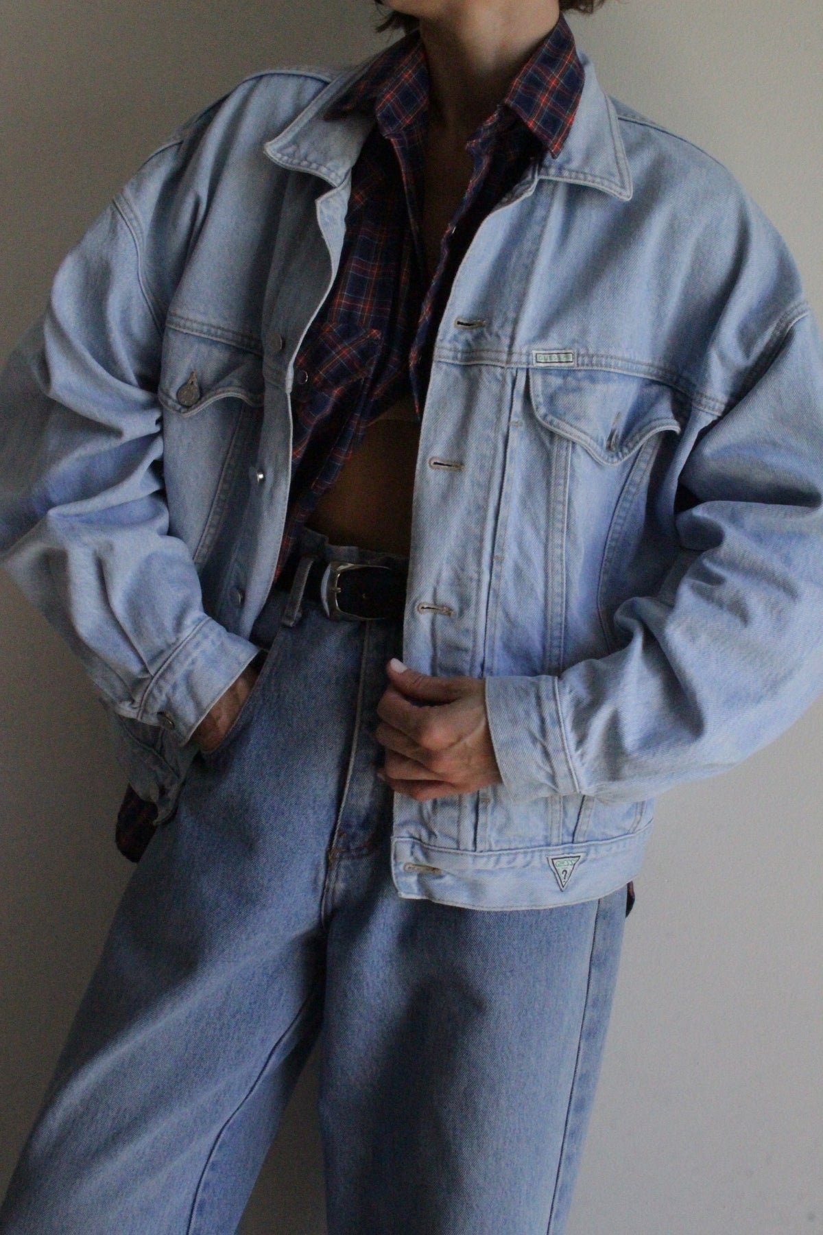 Favorite Vintage Guess Light Wash Denim Jacket
