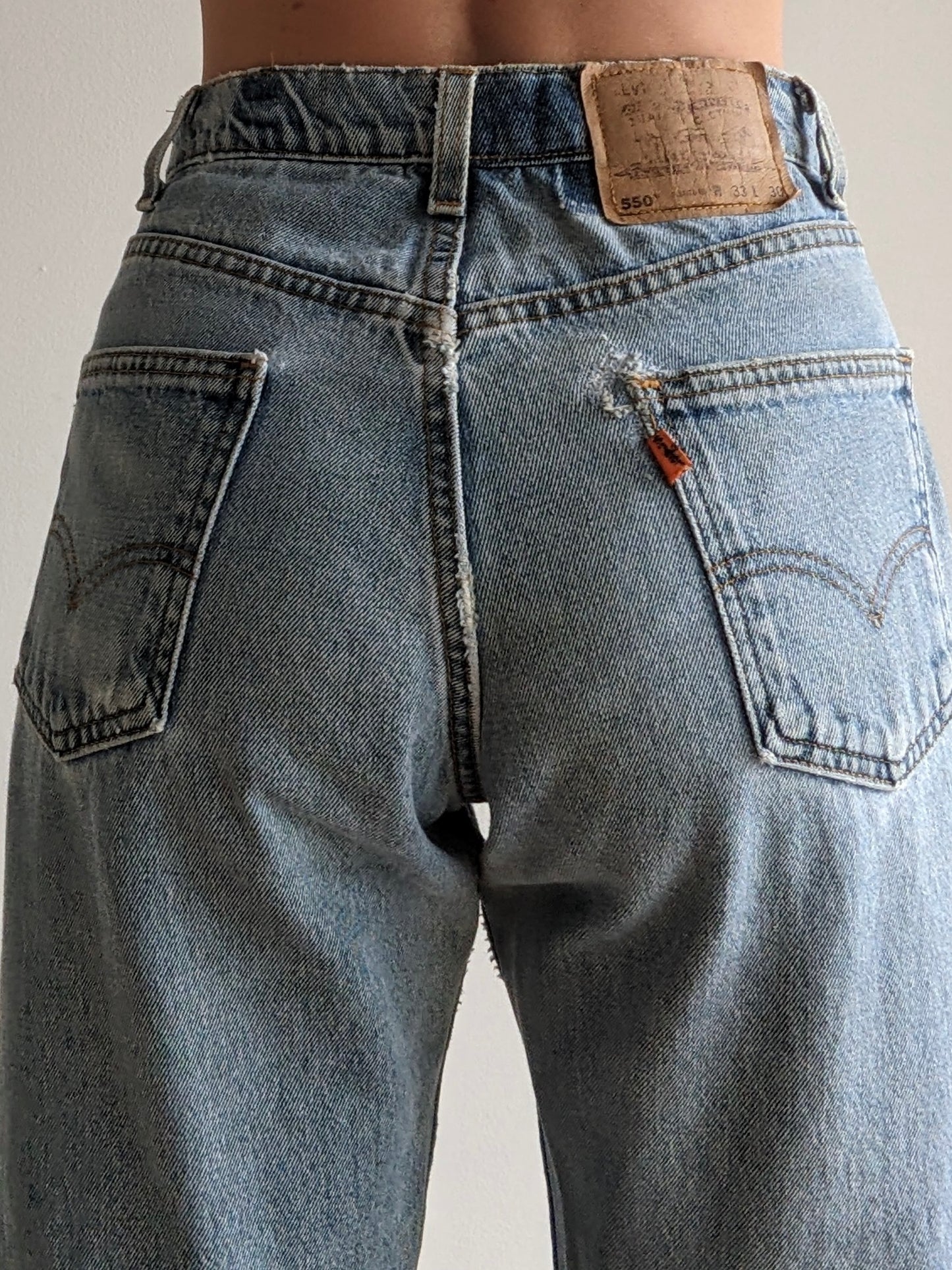 Vintage Levi's 550 Orange Tab Denim