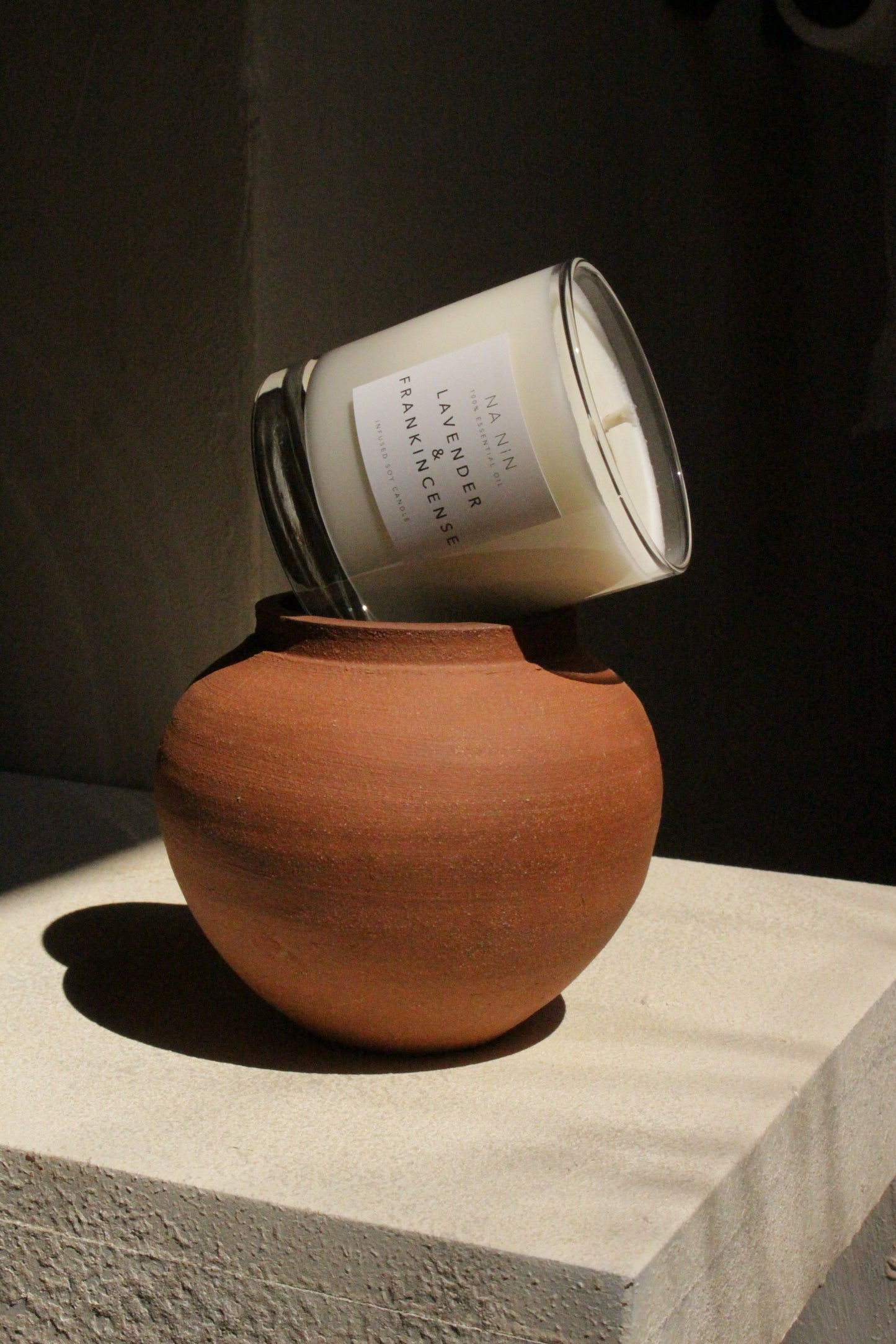 Lavender & Frankincense Essential Oil Soy Candle / Available in 5oz & 8oz