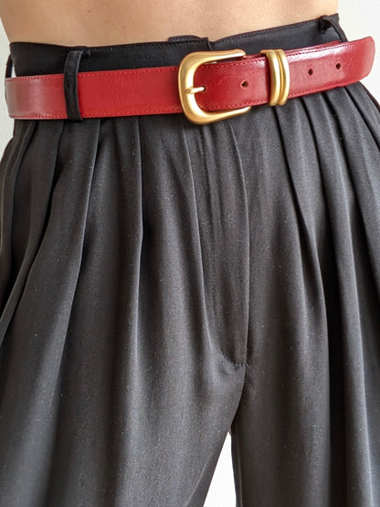 Vintage Paprika Leather Belt