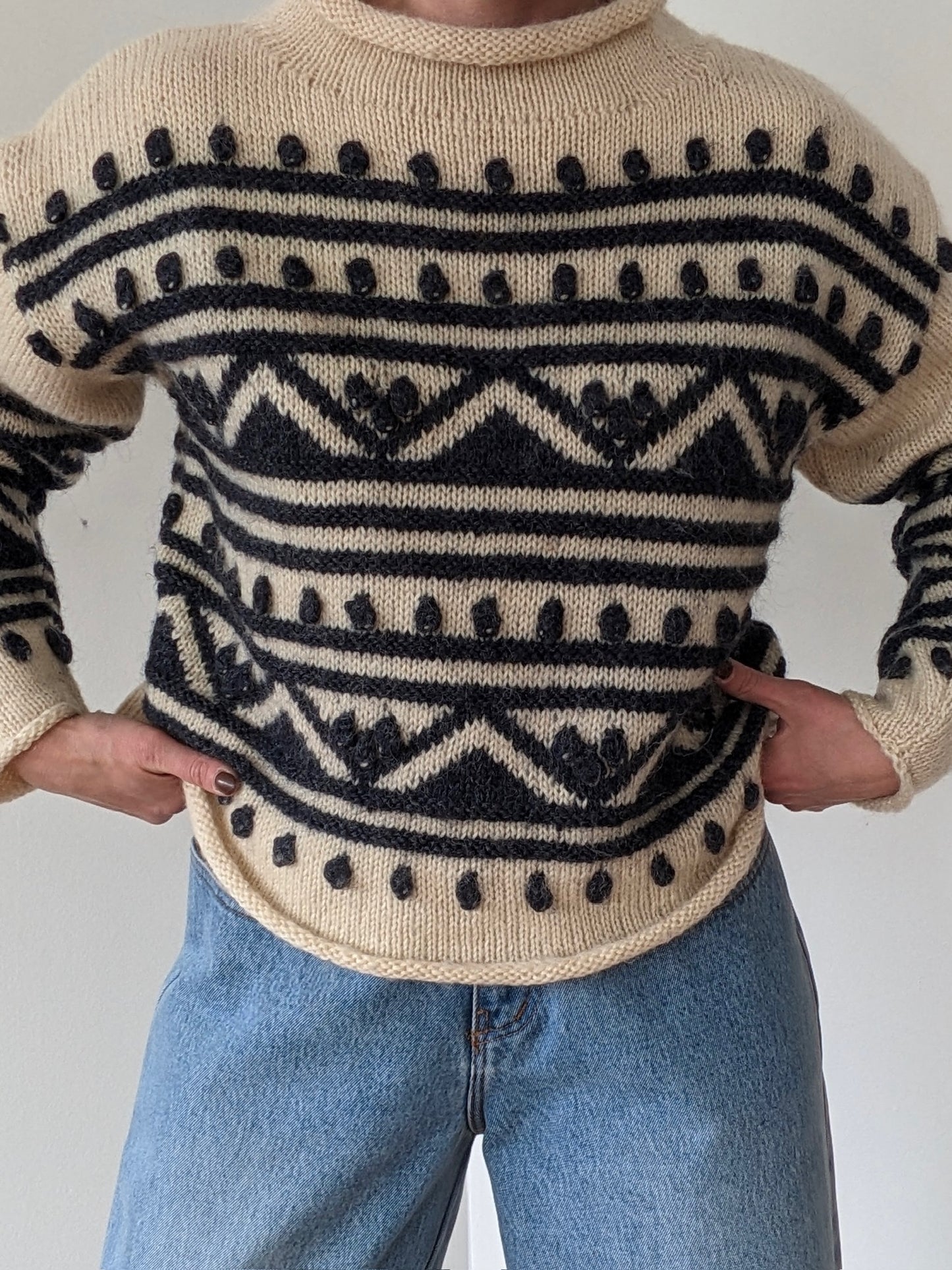 Absolute Favorite Vintage Patterned Wool Sweater