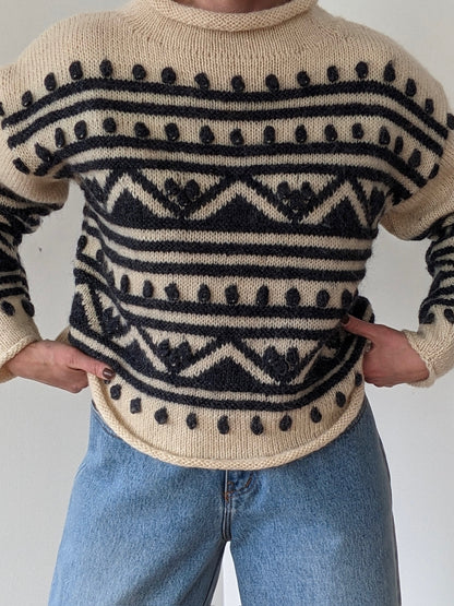 Absolute Favorite Vintage Patterned Wool Sweater