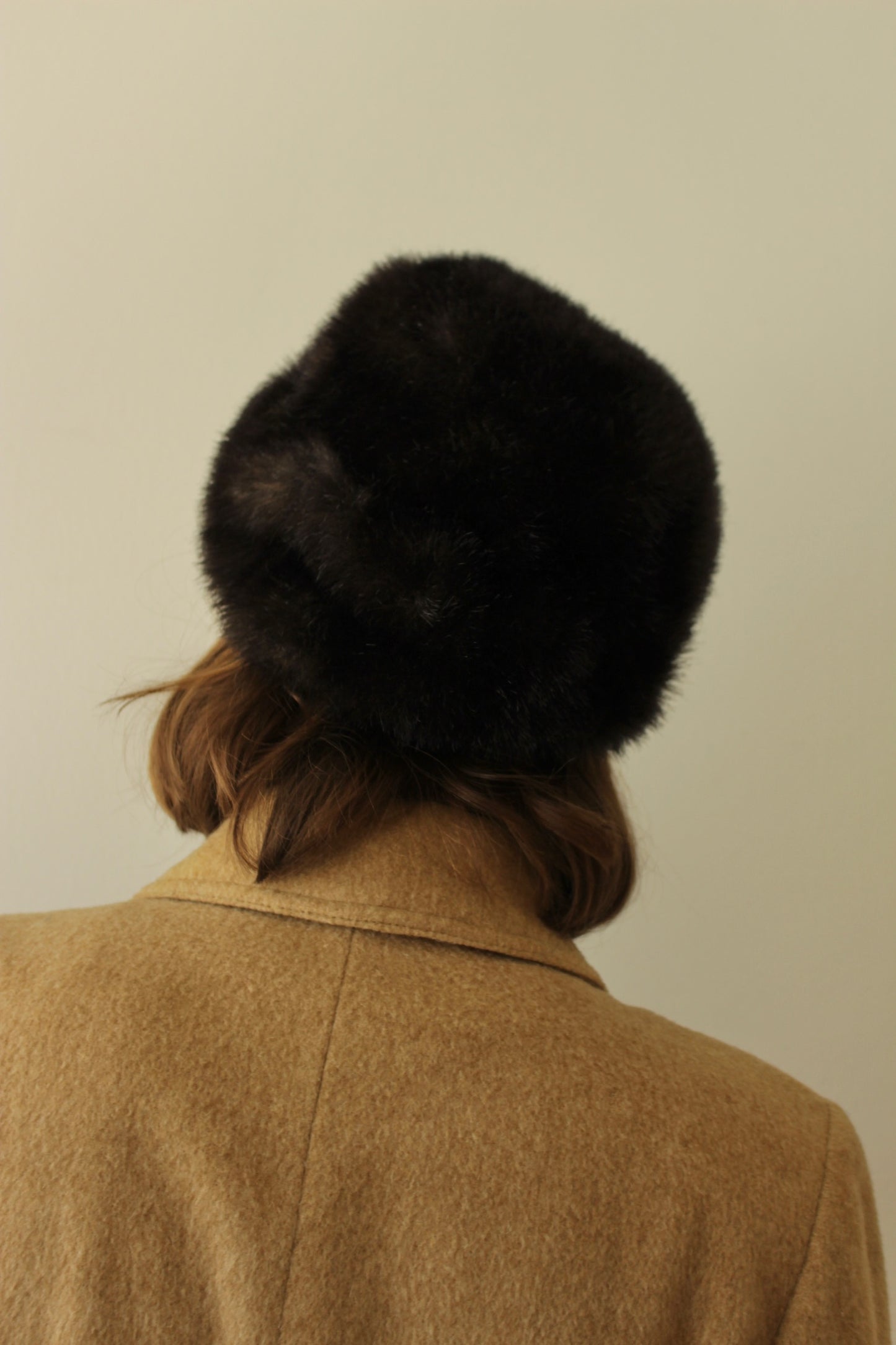 Vintage Smoke Faux Fur Hat